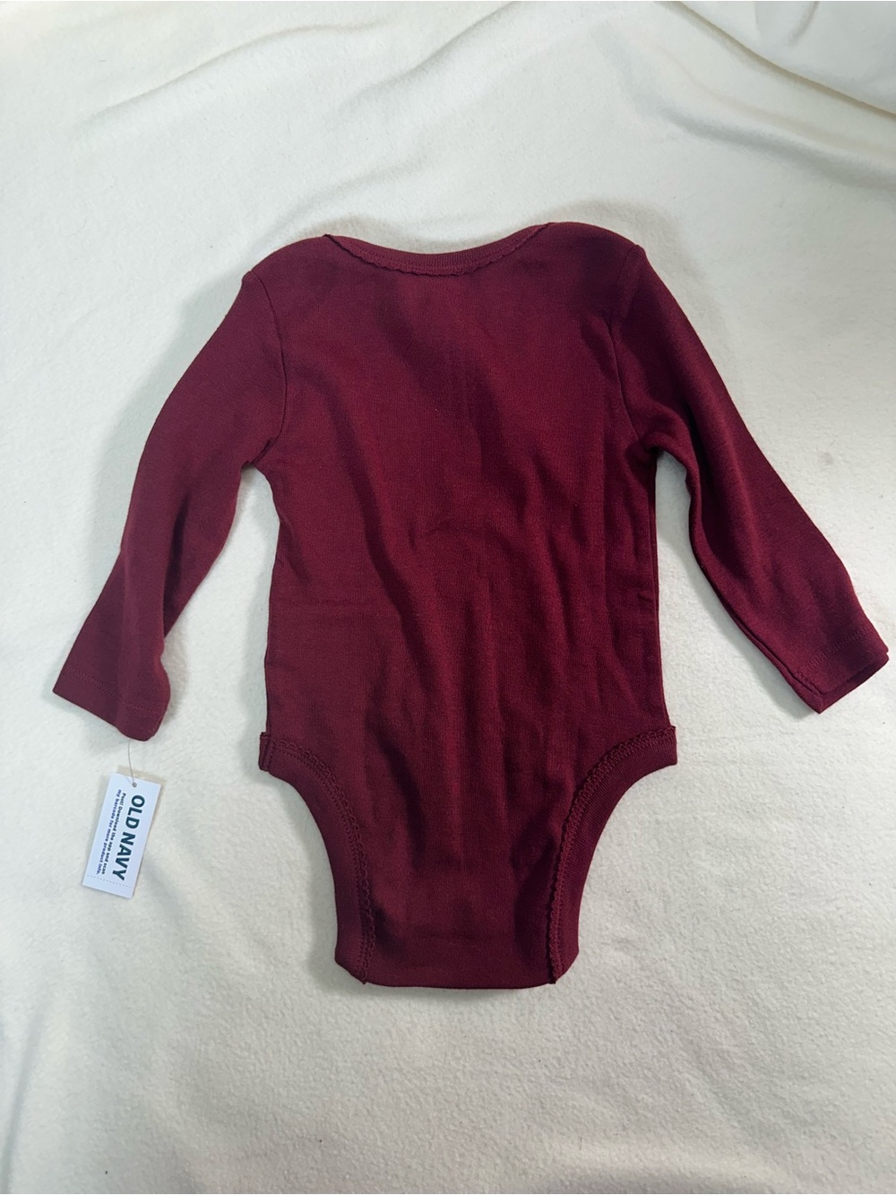 NWT Old Navy Baby Maroon One-Piece Size 6-12M - Picture 5 of 6